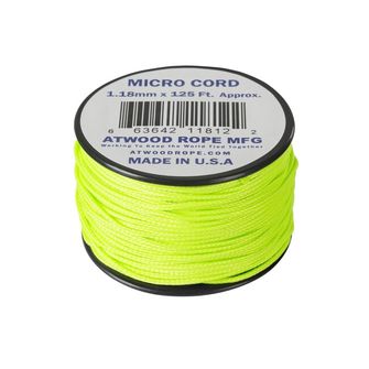 ATWOOD® Mikro kötél (125 láb) - neon zöld (MCCB24)