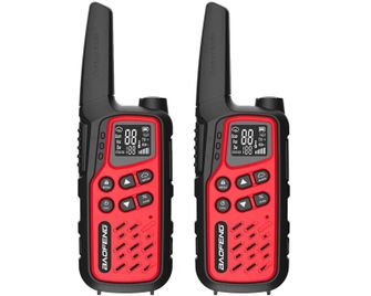 BaoFeng BF-T25E PMR rádió 2 db - piros