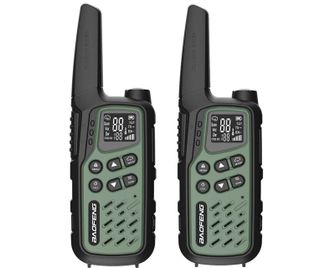 BaoFeng BF-T25E PMR rádió 2 db - zöld színben