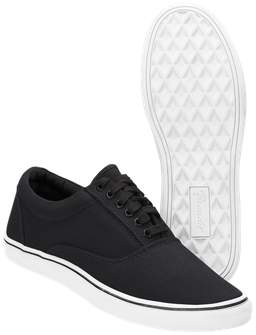 Brandit Bayside Sneaker tornacipő, fekete-fehér