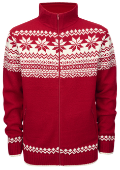 Brandit pulóver norvég cipzárral, piros színű