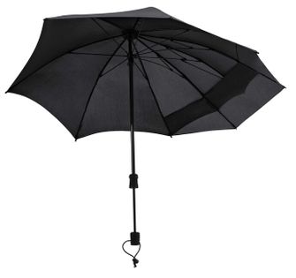 EuroSchirm Swing hátizsák handsfree Trekking hátizsák Swing Handsfree esernyőfedéllel fekete