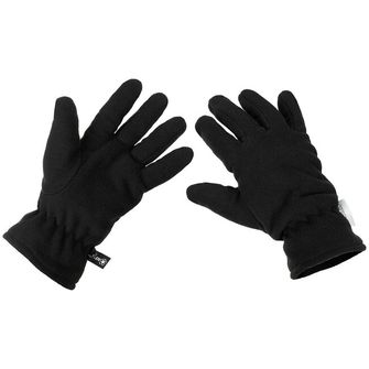 MFH Fleece kesztyű 3M™ Thinsulate™ szigeteléssel, fekete színű