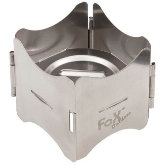 Fox Outdoor Kompakt összecsukható tűzhely, rozsdamentes acél