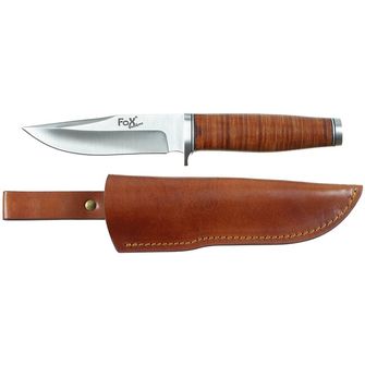 Fox Outdoor Pathfinder kés, Ranger 11, bőr markolat, tokkal