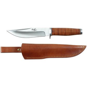 Fox Outdoor Pathfinder kés, Ranger 16, bőr markolat, tokkal