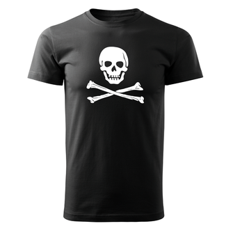 DRAGOWA rövid póló pirat, fekete 160g/m2