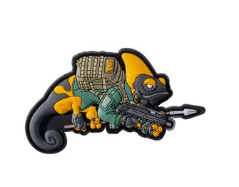 Helikon-Tex 3D PVC Chameleon Patrol line exclusive felvarró, sárga/zöld