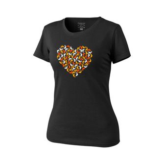 Helikon-Tex női rövid ujjú póló Chameleon Heart, fekete