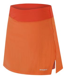 HUSKY női funkcionális szoknya rövidnadrággal Flamy L, narancssárga