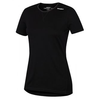 Husky Merino termikus fehérnemű T-shirt rövid női fekete