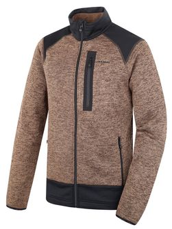 Husky Férfi fleece zip-up pulóver Alan M mély khaki színben