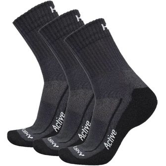 HUSKY Active 3Pack zokni, Fekete