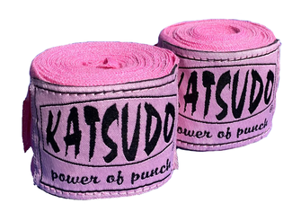 Katsudo elasztikus boksz bandázs 250 cm, rózsaszín