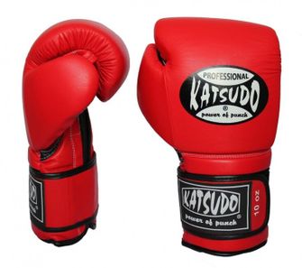 Katsudo Professional II bokszkesztyű, piros