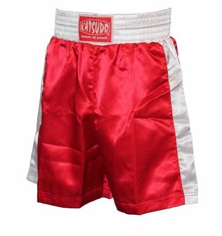 Katsudo férfi box rövidnadrág, piros