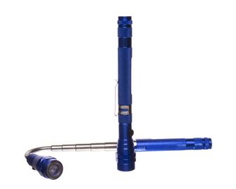REMY LED teleszkópos lámpa mágnessel, kék 17cm