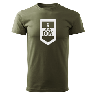 DRAGOWA rövid póló army boy, oliva 160g/m2