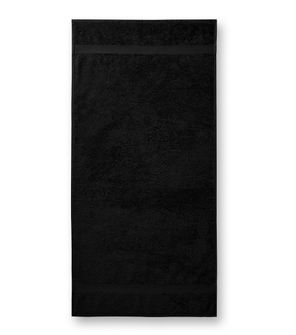 Malfini Terry Bath Towel pamut strandtörölköző 70x140cm, fekete