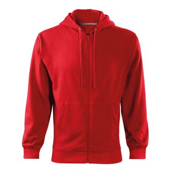Malfini Trendy zipper férfi pulóver,k piros, 300g/m2