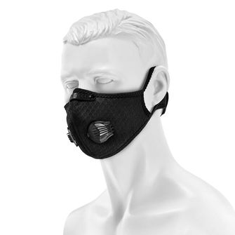 Maraton hálós szmog elleni maszk - fekete