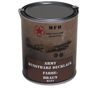 MFH katonai festék, barna matt, 1 liter