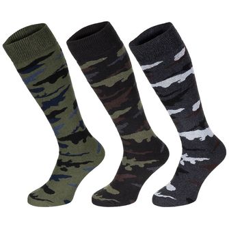 MFH téli zokni, "Esercito", terepszínű, hosszú, 3 db, 3 db-os csomag