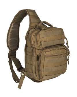 Mil-tec Assault small egy vállpántos hátizsák, coyote színű 10L