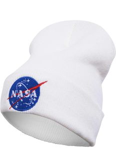 NASA Beanie Insignia téli sapka, fehér
