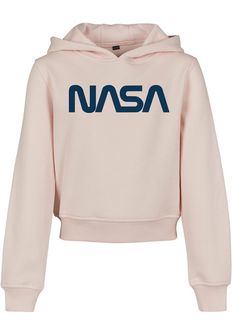NASA gyerek Cropped kapucnis pulóver, rózsaszín