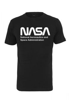 NASA férfi póló Wormlogo, fekete