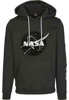 NASA Southpole Insignia Logo férfi kapucnis pulóver, charcoal