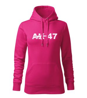 DRAGOWA kapucnis női pulóver ak47, rózsaszín 320g / m2