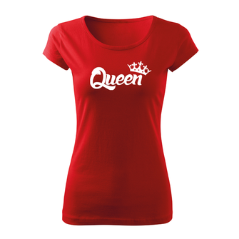 DRAGOWA női rövid ujjú trikó queen, piros 150g/m2