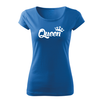DRAGOWA női rövid ujjú trikó queen, kék 150g/m2