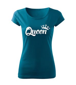 DRAGOWA női póló queen, petrol blue 150g/m2