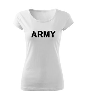 DRAGOWA női póló army, fehér 150g/m2