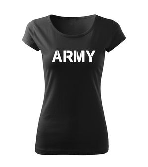 DRAGOWA női póló army, fekete 150g/m2
