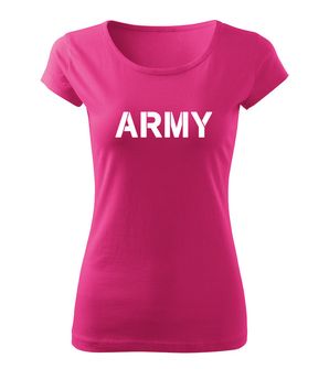DRAGOWA női póló army,  rózsaszín 150g/m2