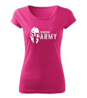 DRAGOWA női póló spartan army,  rózsaszín 150g/m2