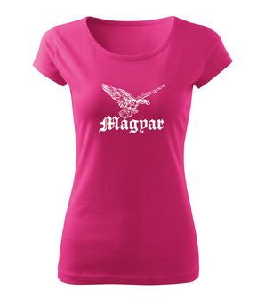 DRAGOWA női rövid ujjú trikó Magyar turul, rózsaszín 150g/m2
