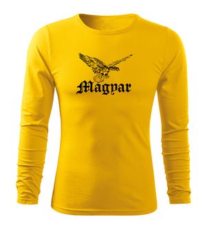 DRAGOWA Fit-T hosszú ujjú póló turul, sárga 160g/m2