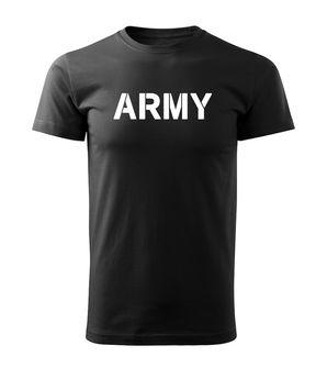 DRAGOWA rövid póló Army, fekete 160g/m2