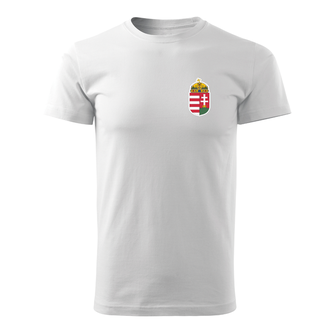 DRAGOWA trikó kicsi magyar címerrel, fehér 160g/m2