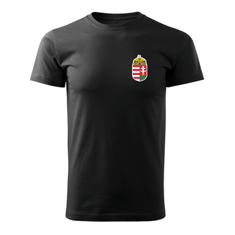 DRAGOWA trikó kicsi magyar címerrel, fekete 160g/m2