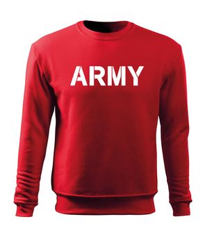 DRAGOWA férfi pulóver army, piros 300 g/m2