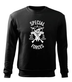DRAGOWA férfi pulóver special forces, fekete 300g/m2
