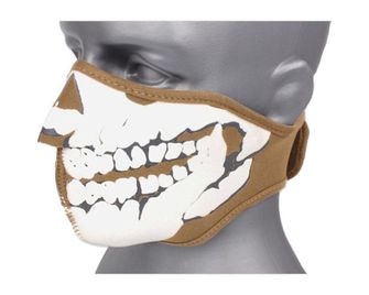TM neoprén maszk 3D koponya - prérifarkas barna