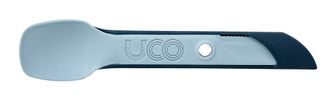 UCO Switch bővíthető nejlon evőeszközkészlet hurokkal a rögzítéshez és Spork villatartóval kőszínkék
