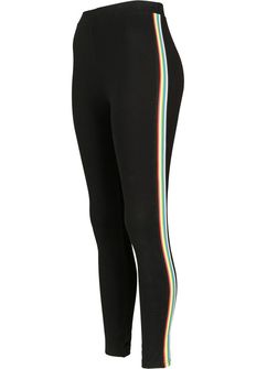 Urban Classics női Multicolor Side leggings, fekete